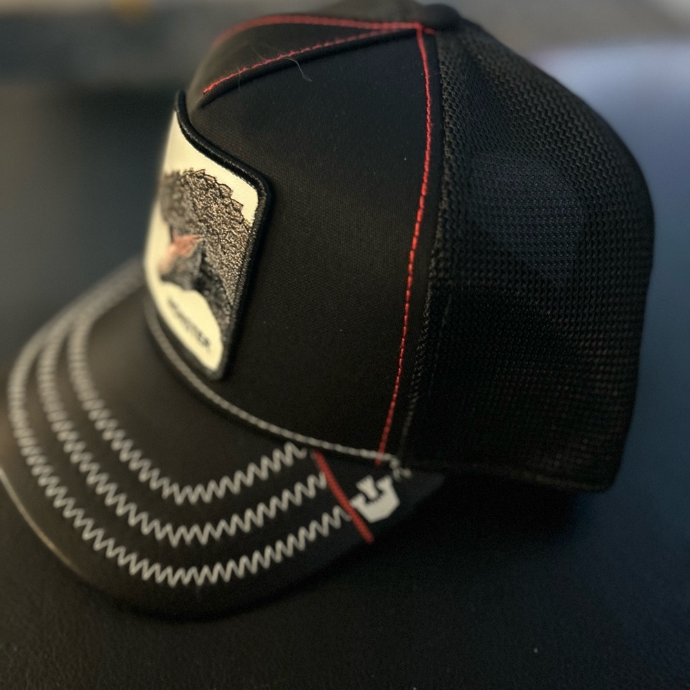 Goofing brother leather trucker hat - Picture 3 of 4